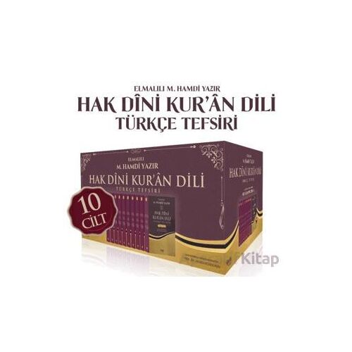Hak Dini Kuran Dili Türkçe Tefsiri - 10 Cilt - Elmalılı Muhammed Hamdi Yazır - Çelik Yayınevi