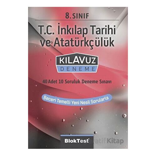 8. Sınıf T.C. İnkılap Tarihi ve Atatürkçülük Kılavuz Deneme (Kampanyalı) Tudem Yayınları