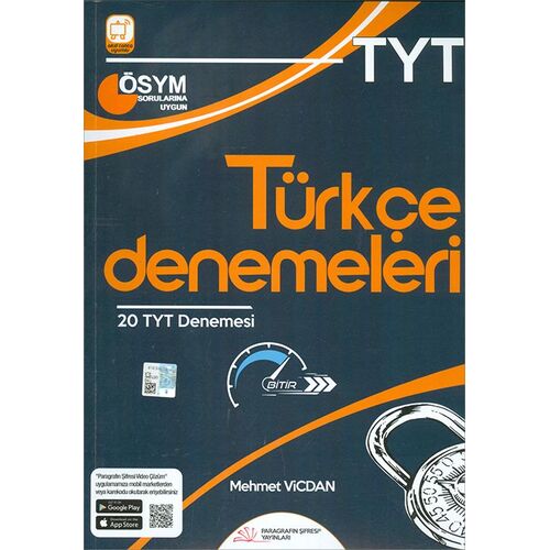 Paragrafın Şifresi Türkçe 20 TYT Denemesi Mehmet Vicdan