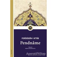Pendname - Feridüddin-i Attar - Vakıfbank Kültür Yayınları
