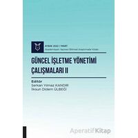 Güncel İşletme Yönetimi Çalışmaları II - Serkan Yılmaz Kandır - Akademisyen Kitabevi