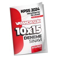 İstikrar Akademi KPSS 2024 Ortaöğretim-Ön Lisans Vatandaşlık 10x15 Deneme Sınavı