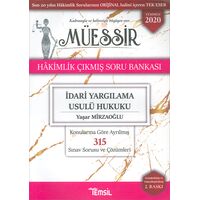 Müessir İdari Yargılama Usulü Hukuku Hakimlik Çıkmış Soru Bankası Temsil Kitap