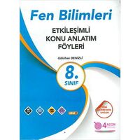 8. Sınıf Fen Bilimleri Etkileşimli Konu Anlatım Föyleri - Gülcihan Denizli - 4 Adım Yayınları