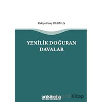 Yenilik Doğuran Davalar - Rukiye Feray Durmuş - On İki Levha Yayınları