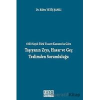 6102 Sayılı Türk Ticaret Kanunu’na Göre Taşıyanın Zıya, Hasar ve Geç Teslimden Sorumluluğu