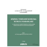 Kişisel Verileri Koruma Kurulu Kararları - Tuğçe Bozkurt - On İki Levha Yayınları