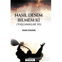 Nasıl Desem Bilmem ki - Kenan Erzurum - Başlık Yayınları