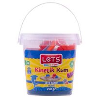 Lets Kinetik Kum 250 gr. Mavi Plastik Kutu