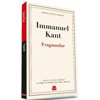 Fragmanlar - Immanuel Kant - Kırmızı Kedi Yayınevi