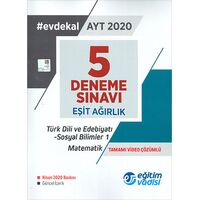 2020 AYT 5 Eşit Ağırlık Deneme Sınavı Eğitim Vadisi (Kampanyalı)