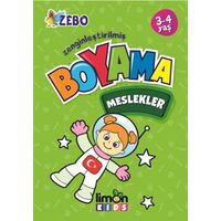 3-4 Yaş Zenginleştirilmiş Boyama - Meslekler - Kolektif - limonKIDS