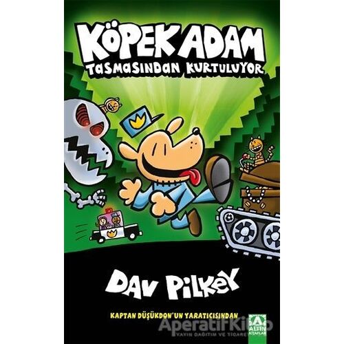 Köpek Adam Tasmasından Kurtuluyor - Dav Pilkey - Altın Kitaplar