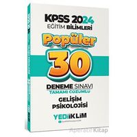 Yediiklim 2024 Eğitim Bilimleri Gelişim Psikolojisi Popüler Tamamı Çözümlü 30 Deneme