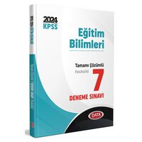2024 KPSS Eğitim Bilimleri Tamamı Çözümlü 7 Deneme Sınavı Data Yayınları