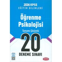 2024 KPSS Öğrenme Psikolojisi 20 Deneme Sınavı Data Yayınları