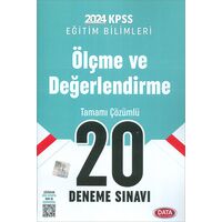 2024 KPSS Ölçme ve Değerlendirme 20 Deneme Sınavı Data Yayınları