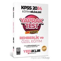 Yediiklim 2024 KPSS Eğitim Bilimleri Rehberlik ve Özel Eğitim Çek Kopart Yaprak Test