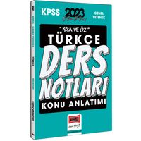 Yargı 2023 KPSS Kısa ve Öz Türkçe Konu Anlatımlı Ders Notları