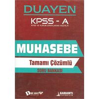 Dahi Adam KPSS-A Muhasebe Çözümlü Soru Bankası