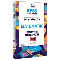 Yargı 2021 KPSS Son Düzlük Matematik El Yazısı Ders Notu