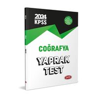 2024 KPSS Coğrafya Yaprak Test Data Yayınları