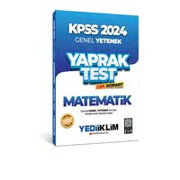 2024 KPSS Matematik Çek Kopart Yaprak Test Yediiklim Yayınları