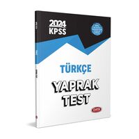 2024 KPSS Türkçe Yaprak Test Data Yayınları