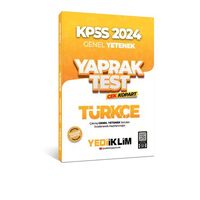 2024 KPSS Türkçe Çek Kopart Yaprak Test Yediiklim Yayınları