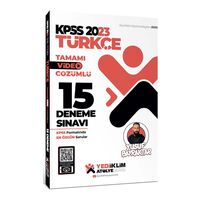 Yediiklim 2023 KPSS Atölye Serisi Türkçe Tamamı Video Çözümlü 15 Deneme Sınavı