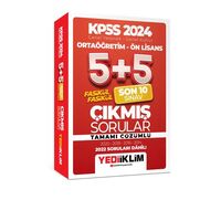 Yediiklim KPSS 2024 Ortaöğretim - Ön Lisans Fasikül Fasikül Son 10 Sınav Çıkmış Sorular Çözüml