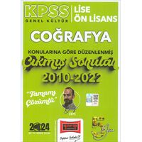 Yargı 2024 KPSS Lise Ön Lisans Coğrafya Konularına Göre 2010-2022 Çözümlü Çıkmış Sorular