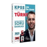 Yargı Yayınları 2024 KPSS Lise Ön Lisans 5Yüz Ekibi Türkçe Çözümlü Soru Bankası