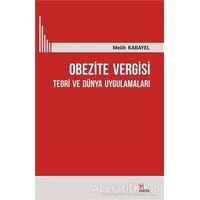 Obezite Vergisi - Melih Kabayel - Kriter Yayınları