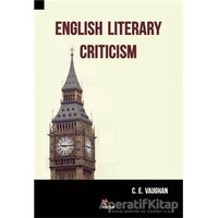 English Literary Criticism - C. E. Vaughan - Kriter Yayınları