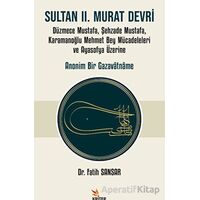 Sultan II. Murat Devri - Fatih Sansar - Kriter Yayınları