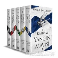 Yangın Mavisi Set (5 Kitap Takım Kutulu) - Binnur Şafak Nigiz - Dokuz Yayınları