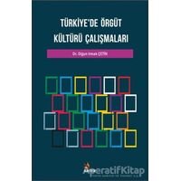 Türkiyede Örgüt Kültürü Çalışmaları - Olgun Irmak Çetin - Kriter Yayınları