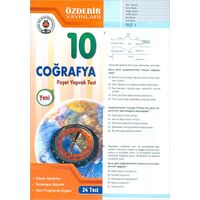 Özdebir 10.Sınıf Coğrafya Yaprak Test