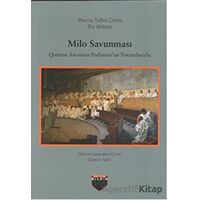 Milo Savunması - Marcus Tullius Cicero - Bilgin Kültür Sanat Yayınları