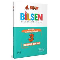 4. Sınıf Bilsem Çözümlü 3 Fasikül Deneme Sınavı - Markaj Yayınları