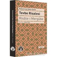 Tevbe Risalesi - Risale-i Mergube - Muhammed Sadık Efendi - Büyüyen Ay Yayınları