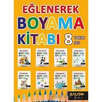 Eğlenerek Boyama Kitabı (8 Kitap Takım) - Kolektif - Salon Yayınları - Çocuk