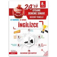 Nartest 8. Sınıf Kırmızı Nar Efsane İngilizce 24 Deneme Sınavı