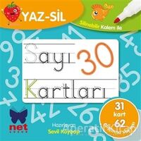 Yaz-Sil Sayı Kartları - Sevil Köybaşı - Net Çocuk Yayınları