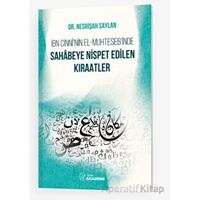 İbn Cinni’nin el-Muhteseb’inde Sahabeye Nispet Edilen Kıraatler - Kolektif - Nida Yayınları