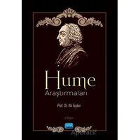 Hume Araştırmaları - Ali Taşkın - Nobel Akademik Yayıncılık