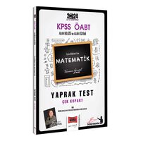 Yargı Yayınları 2024 ÖABT İlköğretim Matematik Öğretmenliği Yaprak Test