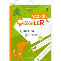 Çizgiler Yaz Sil Alıştırma Defterim Ecrin Okul Öncesi Yayınları