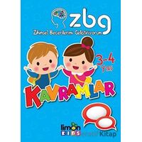 Zihinsel Becerilerimi Geliştiriyorum 3-4 Yaş Kavramlar - Kolektif - limonKIDS